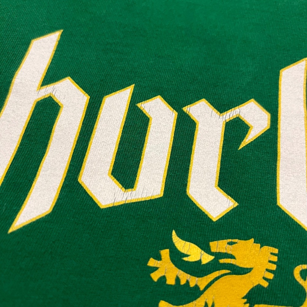 VTG Y2K Hurley International T-Shirt Mens Large Green Graphic Short Sleeve - Picture 5 of 11